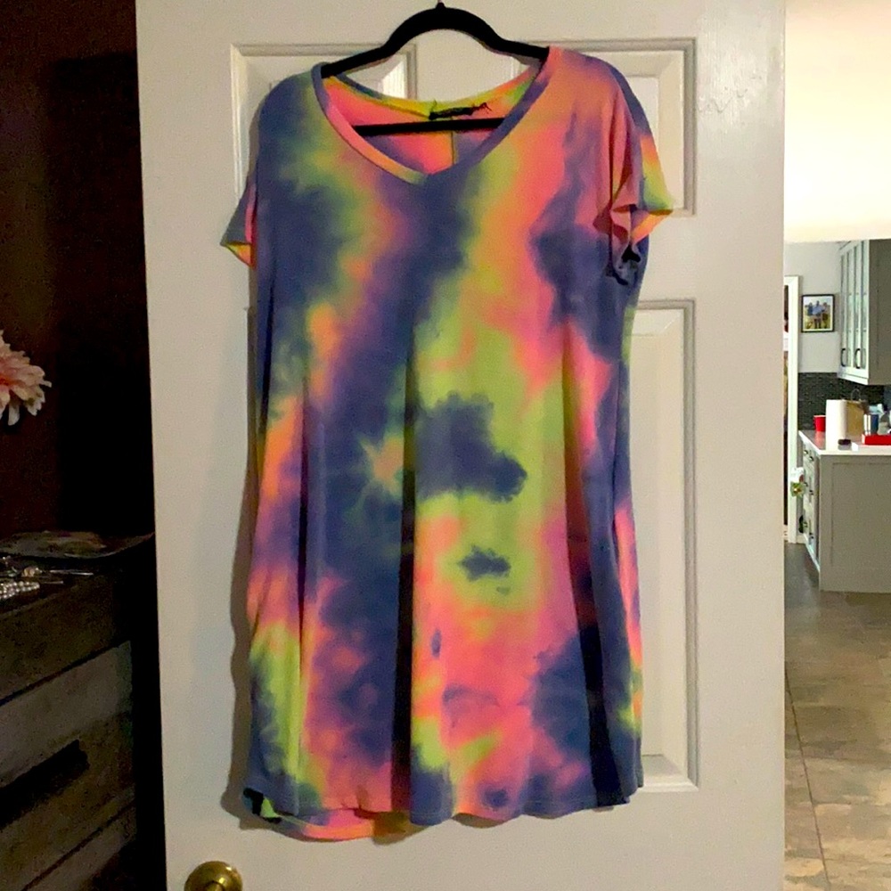 Tye dye top dress style